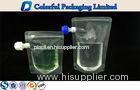100ml / 200ml Clear Ziplock Stand Up Pouch With Spout For Water Packaging