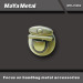 bags press lock for customized_Maya Metal