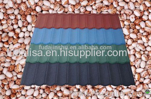 China low price Color stone Coated roof tiles
