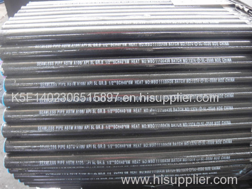 Seamless and carbon steel A106GrB steel pipe