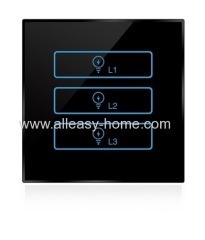 Wireless infrared wifi remote control networking zigbee lighting touch panel switch 4 gang switch dimmer light dimmer