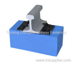 Spike railway fastening system