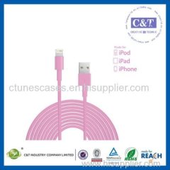 C&T 10 Color 8-pin to USB 2.0 Charging + Sync Adapter for iPhone 5 / 5S / 5C / iPad 4 & mini