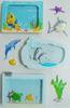 window removable Shaker Sticker die cut Sea World Fishes designs
