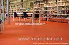 Orange Rubberized Flooring Rolled Rubber Mats High Tensile for Library