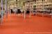Orange Rubberized Flooring Rolled Rubber Mats High Tensile for Library