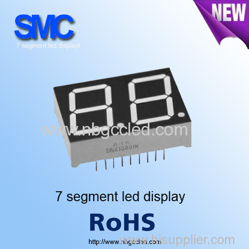 led manufacturer for 0.8'' two digit led digital display 7 segment led display