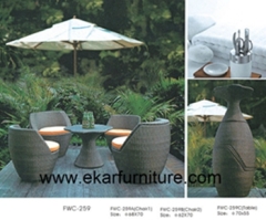 Garden table wicker chairs garden furnitur