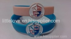 Silicone Bracelet Debossed in bracelet