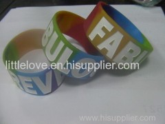 Print Wristband Silicone Bracelet