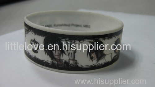 Silicone Bracelet Print Debossed in Bracelet