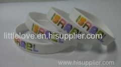 Silicone Bracelet Print Debossed in Bracelet