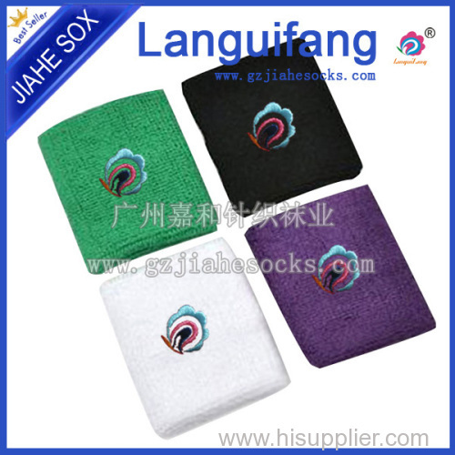 Customized cotton sport wrist sweatbands