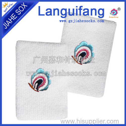 Customized cotton sport wrist sweatbands