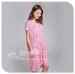 Apparel& Fashion Underwear& Nightwear Sleepwear&Pajamas Ladies' Button down Nightgown Bamboo Fiber Water Printing Fabric