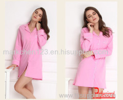 Cotton Comfortable fashion OEM nightgown pajamas for women