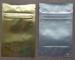 Aluminum Foil Zip Lock Bag Plastic Seeds Packaging , Golden / Silver