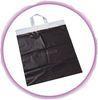 Black Reusable Soft Loop Handle Bag For Grocery , Shopping , Storage