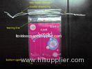 LDPE Clear Plastic Bags With Drawstring For Cotton Swab / Q - tips