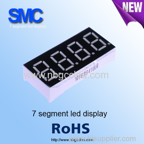 display segment 7 segment led display 0.36 inch 4 digit red color