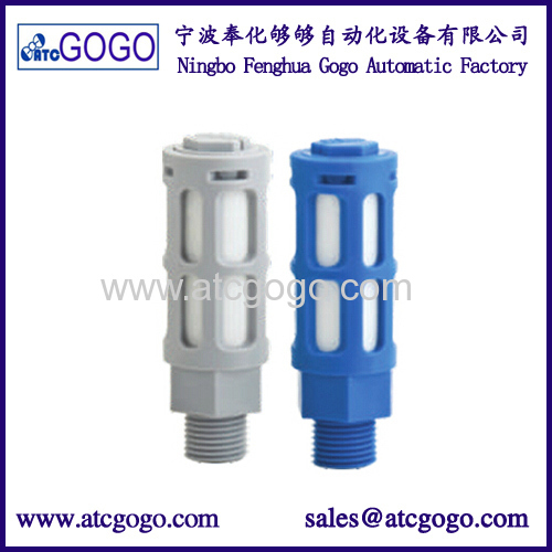 high quality plastic muffler M5 rubber flexible 1/8 pipe connector 1/4 pipe fitting mould 3/8