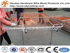 PVC coated chain link temporary fence crowded control barrier queue control barrier