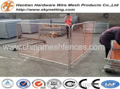 PVC coated chain link temporary fence crowded control barrier queue control barrier