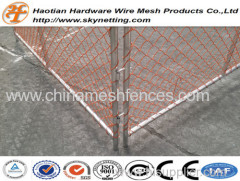 PVC coated chain link temporary fence crowded control barrier queue control barrier