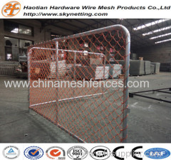 PVC coated chain link temporary fence crowded control barrier queue control barrier