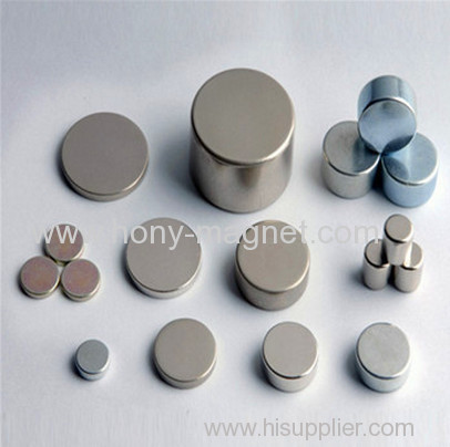 High Power Ndfeb Disc Magnet Nickel Coating