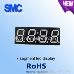0.56" four digit 7 segment LED display bright green color for clock display