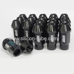 high quality 20pc M12x1.25 AEOLUS Aluminum Lug Nuts Forged Extended Tuner Wheel Rim Black