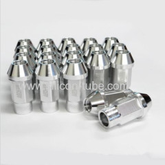 high quality 20pc M12x1.25 AEOLUS Aluminum Lug Nuts Forged Extended Tuner Wheel Rim Silver