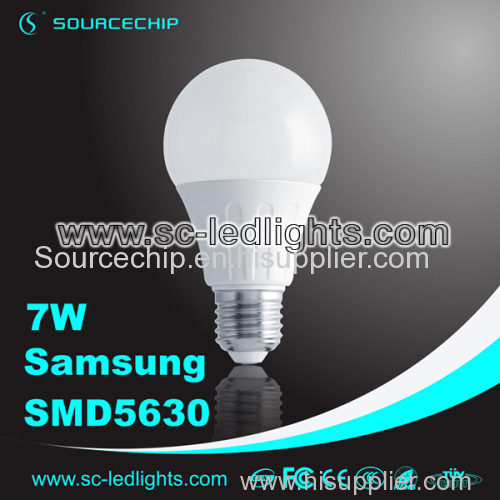 7W E27 led light bulb dimmable LED bulb manufacturing plant