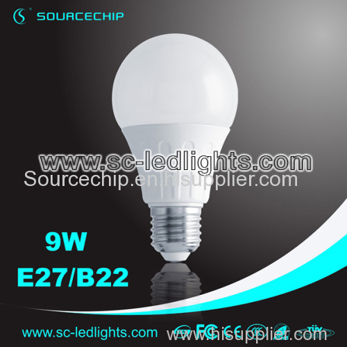 E27 led light bulb 9 watt LED bulbs dimmable