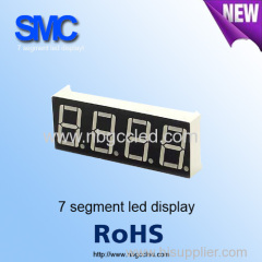 0.8 inch red color 4 digit 7 segment led display for instrumentation