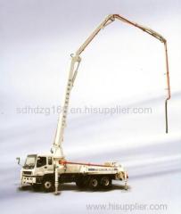 Hot Sale - 24m 42m Truck mounted Concrete Boom 37m hongda best quality concrete pump truck with boom for sale