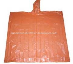 PE rain poncho dispoable