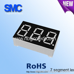 7 Segment LED Display 3 Digit 0.39inch green