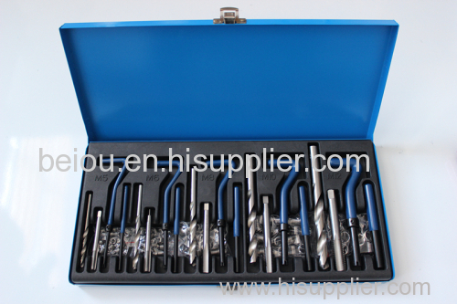 131pcs helicoil repair tool set with drill bit, taps and installation tool 