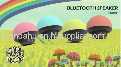 2015 hot mushroom bluetooth speaker viewmedia for Mini Phone