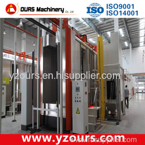 metal powder coating line