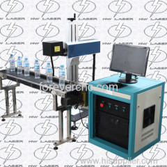 High speed flying laser marking machine with automatic conveyor