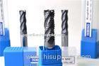 Custom TiAlN coated Standard Carbide End Mill Cutting Tools , Roughing end mill HRC55