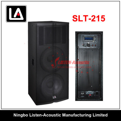 Dual 15" PA MP3 USB Loudspeaker SLT-215A