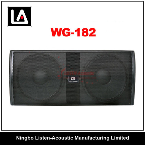 Dual 18" Professional Stage PA Wooden Speaker WG - 182