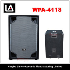 18inch Subwoofer Wooden Case Speakers Boxes WPA - 4118