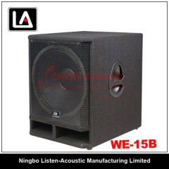 good quality 15" subwoofer wooden carpet cabinet speaker