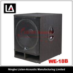 professional wooden Subwoofer speaker Cabinet WE - 18B