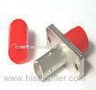 Simplex Hybrid Fiber Optic Cable Adapter FC - ST / SM Zinc Alloy Red CE